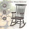 Premium Solid Wood Rocking Chair for Garden & Patio, Durable & Comfortable Outdoor Rocker