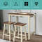 Pub Table Set With 2 Stools Counter Height Dining Table For Breakfast Nooks  Compact Areas 2