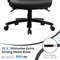 PU Leather Massage Office Chair Thick Foam Cushion Vibration  Height Adjustable 6