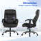 Big and Tall Massage Executive Office Chair with 6 Vibrating Points, 500 lbs Capacity, Reclining High-Back PU Leather