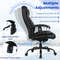Big and Tall Massage Executive Office Chair with 6 Vibrating Points, 500 lbs Capacity, Reclining High-Back PU Leather