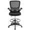 Ergonomic Height Adjustable Drafting Chair with Flip Arms & Foot Ring, Mesh Office Chair for Home & Studio Workstation