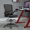 Ergonomic Height Adjustable Drafting Chair with Flip Arms & Foot Ring, Mesh Office Chair for Home & Studio Workstation