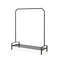 Heavy Duty Clothing Rack with Top Rod & Storage Shelf Sturdy Garment Rack for Closet Organization & Clothes Display