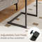 Industrial C-Shaped End Table Space-Saving Side Table for Living Room Decor