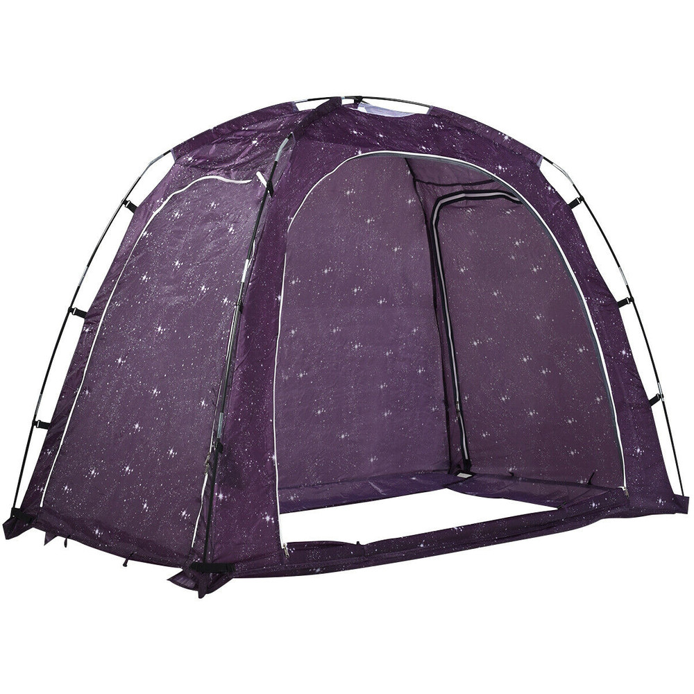 Starlight Bed Tent, Indoor Privacy Play Tent with Carry Bag for Kids & Adults, Breathable Polyester Canopy with Tablet