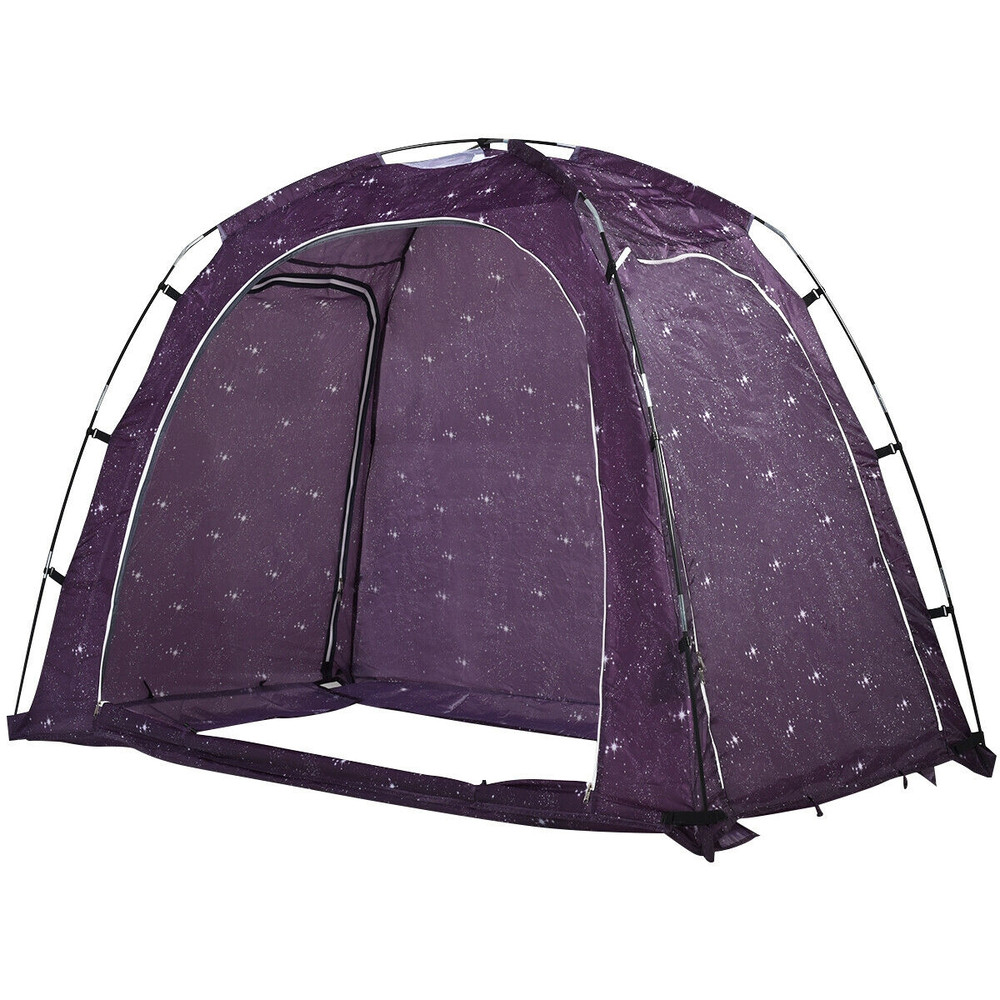 Starlight Bed Tent, Indoor Privacy Play Tent with Carry Bag for Kids & Adults, Breathable Polyester Canopy with Tablet