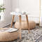 Round Coffee Table 16 Diameter Minimalist Modern Side Table with Beech Wood Legs, Perfect for Apartments & Home Decor