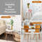 Round Coffee Table 16 Diameter Minimalist Modern Side Table with Beech Wood Legs, Perfect for Apartments & Home Decor