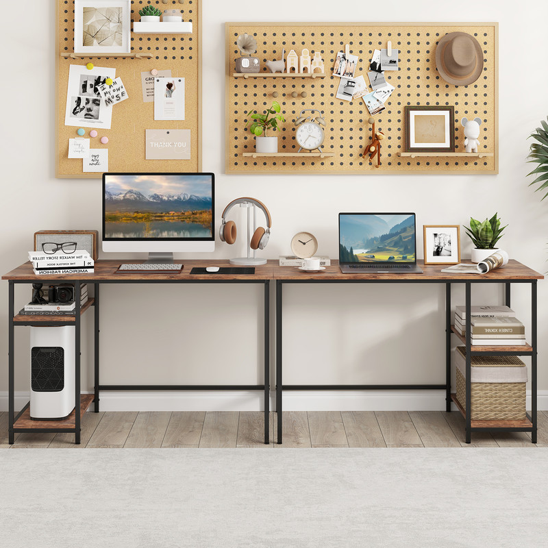 Modern 4755Inch Computer Desk Adjustable Shelf  Spacious Workstation For Study Or Office 4
