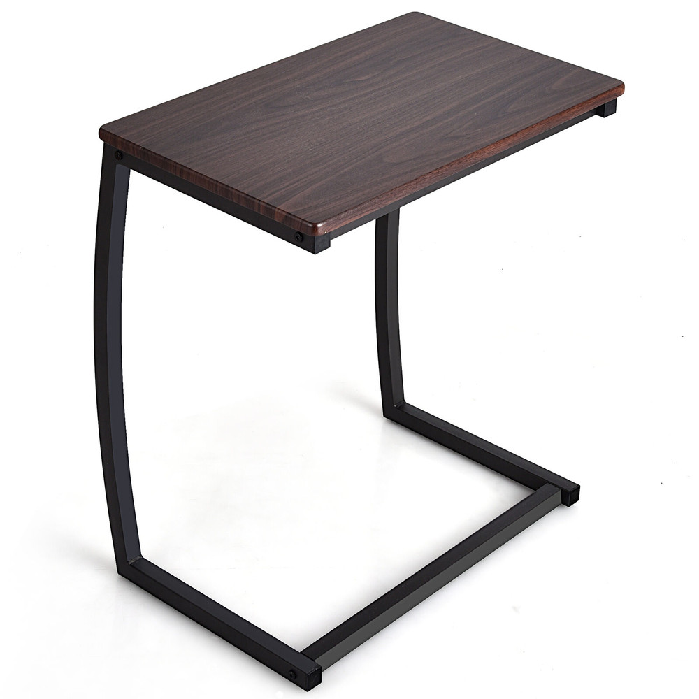 Steel Frame CShaped Sofa Side End Table Compact Durable  SpaceSaving 5