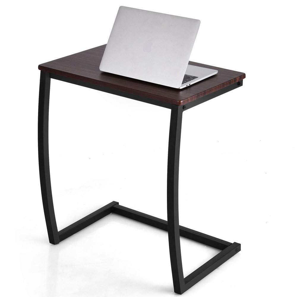Steel Frame CShaped Sofa Side End Table Compact Durable  SpaceSaving 7