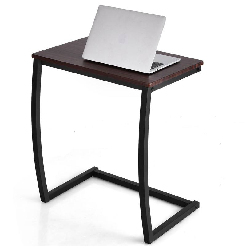 Steel Frame CShaped Sofa Side End Table Compact Durable  SpaceSaving 7