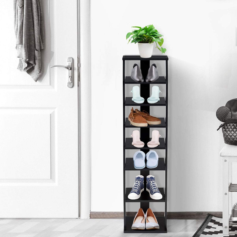 7 Tier Shoe Rack Practical Free Standing Shelves for Organized Storage, Space Saving Vertical Design