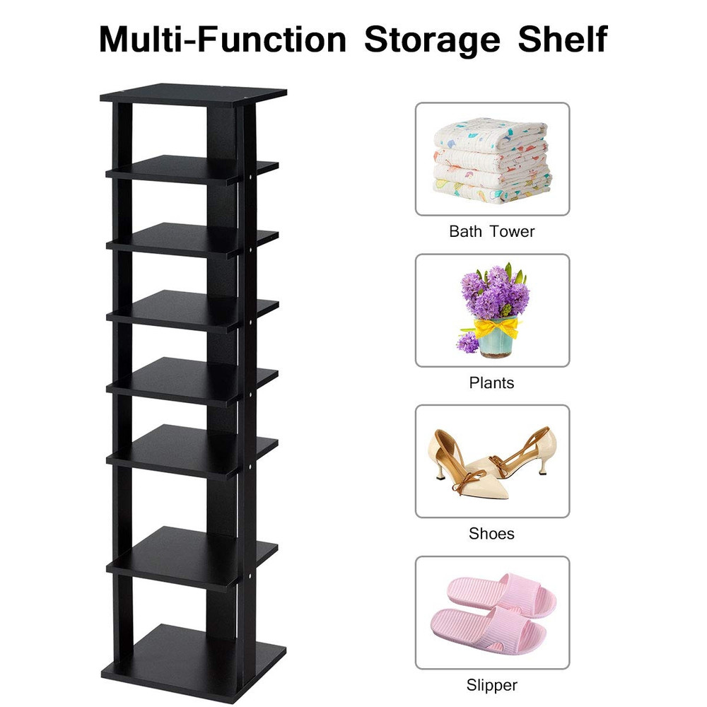 7 Tier Shoe Rack Practical Free Standing Shelves for Organized Storage, Space Saving Vertical Design