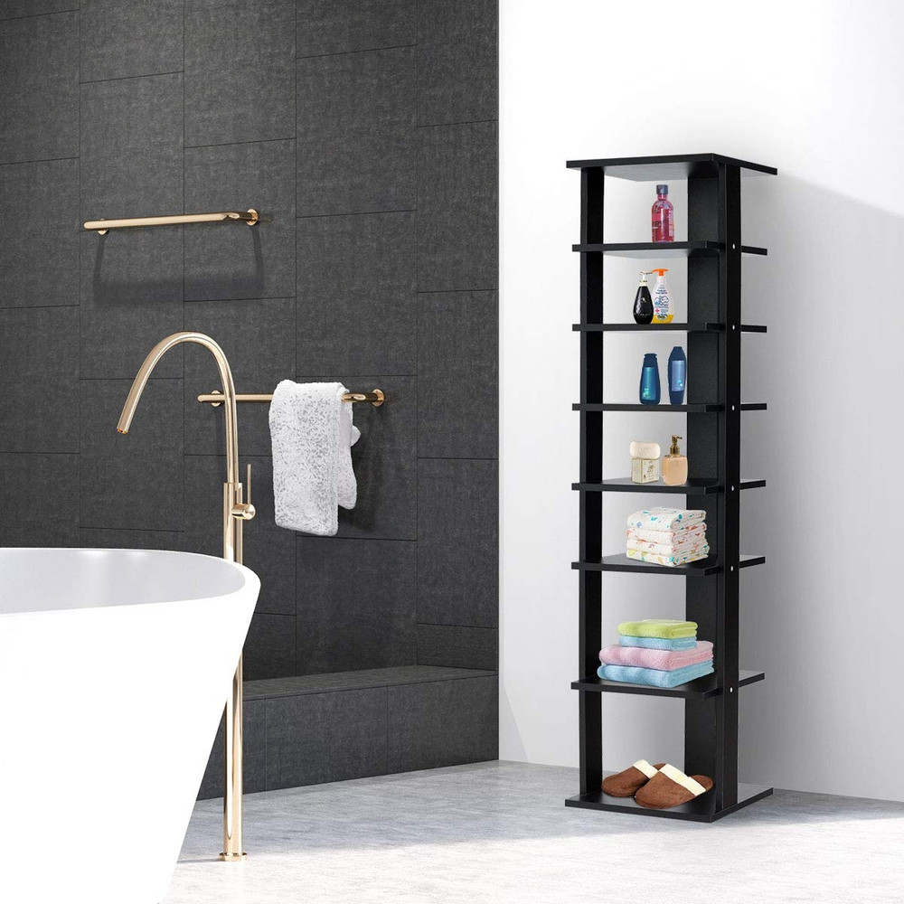 7 Tier Shoe Rack Practical Free Standing Shelves for Organized Storage, Space Saving Vertical Design