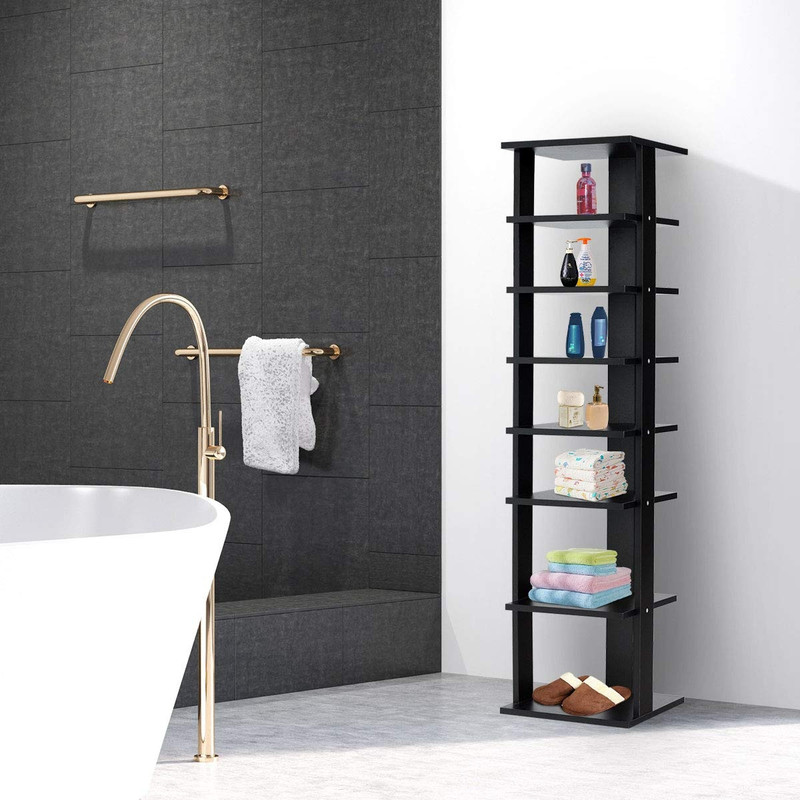 7 Tier Shoe Rack Practical Free Standing Shelves for Organized Storage, Space Saving Vertical Design