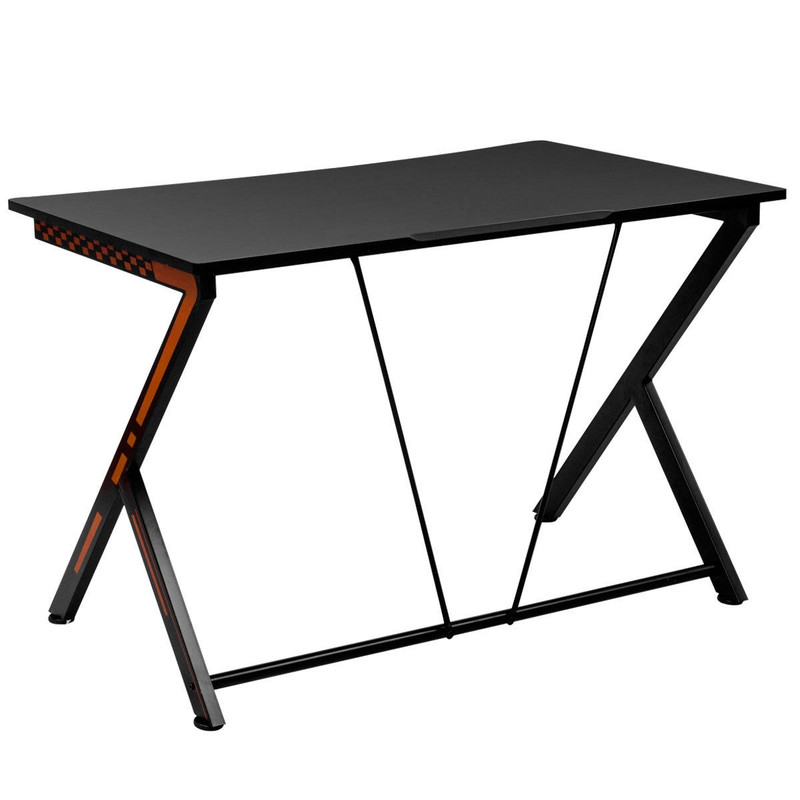 Home Office Modern Ergonomic Study Computer Desk for Small Space Sturdy Compact Workstation Table for Bedroom, Apartment