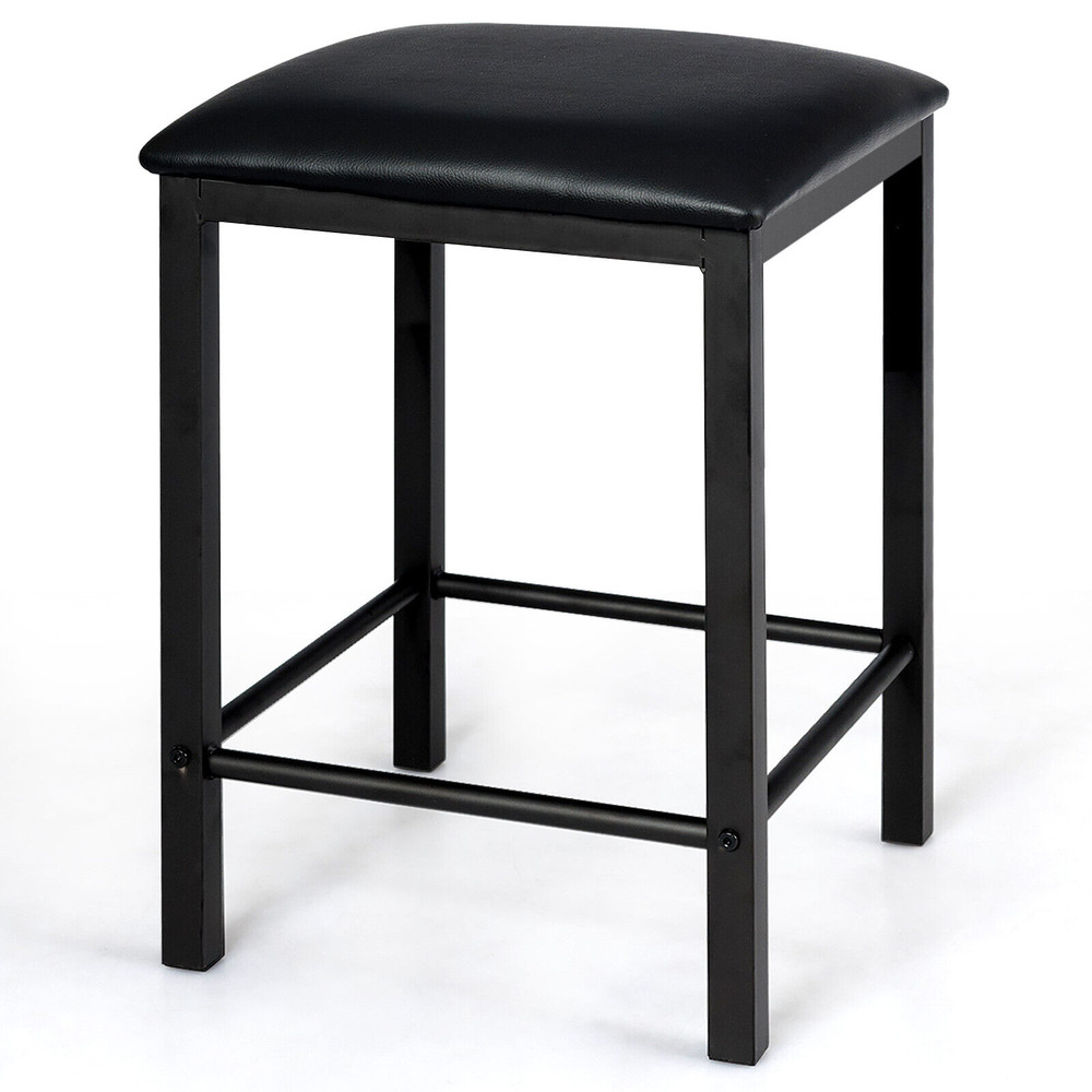 3 Pieces Dining Table Set with Faux Marble Tabletop and 2 Chairs, Small Space Kitchen Breakfast Nook Furniture