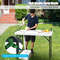Portable Folding Sink Table with Faucet, Sprayer & Cutting Surface for Camping