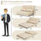 6-Position Foldable Floor Sofa Bed Adjustable Recliner with Pillows, Convertible Gaming Lounge Chair for Bedroom