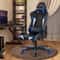 Reclining Swivel Massage Gaming Chair With Adjustable Lumbar Support 360 Rotation 1