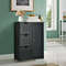 Bathroom Floor Cabinet Side Storage Cabinet with 3 Drawers and 1 Cupboard, Space-Saving Organizer