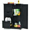 Bathroom Floor Cabinet Side Storage Cabinet with 3 Drawers and 1 Cupboard, Space-Saving Organizer