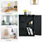 Bathroom Floor Cabinet Side Storage Cabinet with 3 Drawers and 1 Cupboard, Space-Saving Organizer