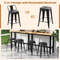 Set Of Metal Cafe Chairs With Removable Backrest And Rubber Feet Stackable Bar Stools For Home Pati 3
