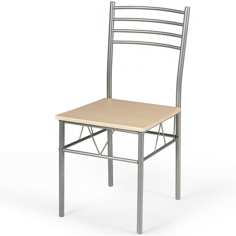 Contemporary Dining Set With Glass Table And HighBack Chairs Ideal For Kitchen Dining Room Apartmen 7