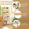47.5 Inch 4-Tier Multifunctional Bamboo Bookcase Storage Stand, Space-Saving & Stylish