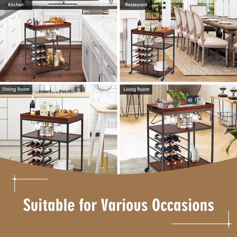 Versatile Counter Height Dining Table for Kitchen & Dining Room, Durable & Space-Saving