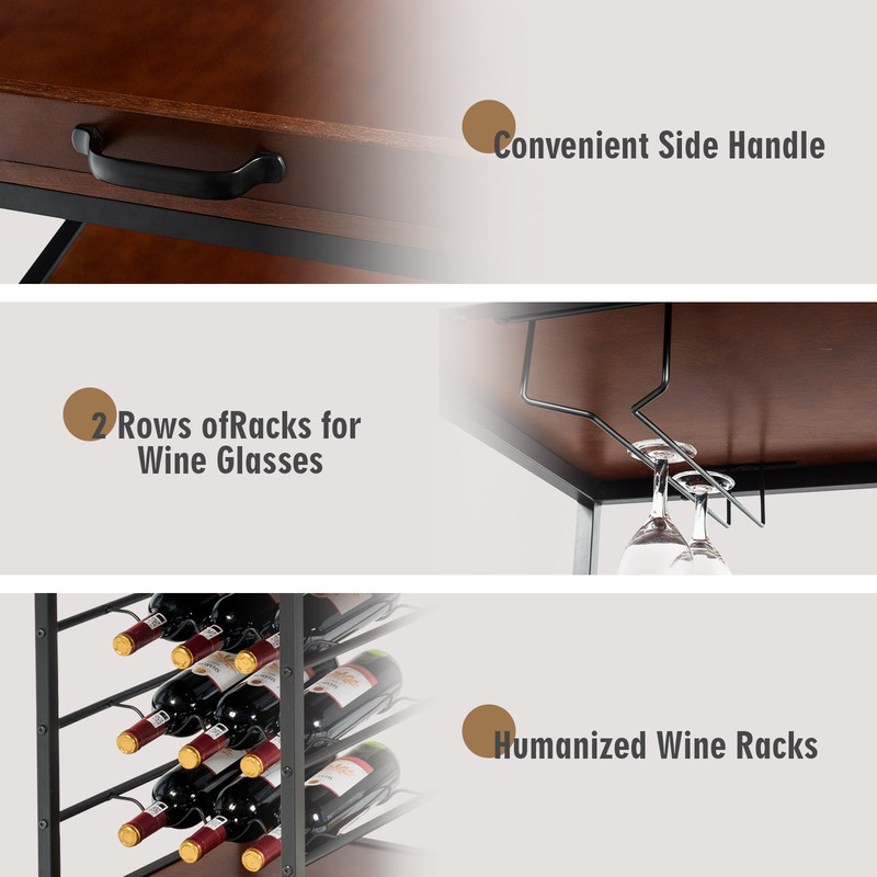 Versatile Counter Height Dining Table for Kitchen & Dining Room, Durable & Space-Saving