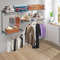 Custom Closet Organizer Kit, Wall-Mounted 3 to 5 Feet Closet System with Adjustable Shelves & Hang Rod