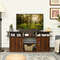 63 Inch TV Entertainment Console Center with 2 Cabinets & Shelves, Modern Wood Media Stand for TVs, Living Room Storage