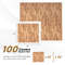 25 Tiles Wood Grain Foam Floor Mats with Borders, 24"x24" Interlocking EVA Tiles for Home Gym, Playroom, Basement