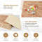 25 Tiles Wood Grain Foam Floor Mats with Borders, 24"x24" Interlocking EVA Tiles for Home Gym, Playroom, Basement