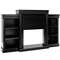 Modern 70 Inch Fireplace TV Stand with Bookcase Shelves, Large Entertainment Center for Flat Screens, Storage Media