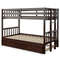 Twin Pull-Out Bunk Bed with Trundle & Wooden Ladder – Space-Saving 4-in-1 Convertible Design