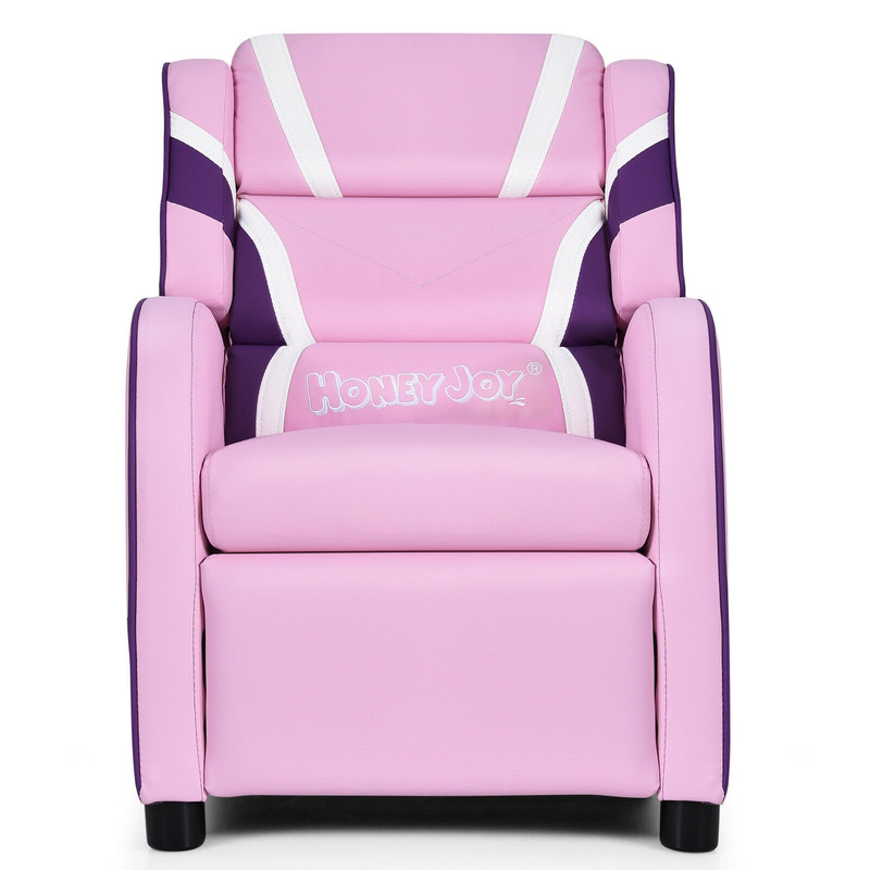Kids Leather Recliner Chair with Side Pockets – Adjustable, Ergonomic & Durable