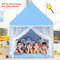 Large Kids Play Tent, Childrens Play Castle Fairy Tent with Mat Spacious Playhouse Gift