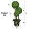 36-Inch Artificial Topiary Triple Ball Tree – Realistic Indoor & Outdoor Decor