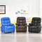 Premium Kids Recliner Chair With Cup Holder And Footrest PU Leather Toddler Lounger With Storage Po 7
