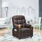 Premium Kids Recliner Chair With Cup Holder And Footrest PU Leather Toddler Lounger With Storage Po 5