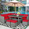 Outdoor Rattan Sectional Sofa Set With Dining Table WeatherResistant Wicker Patio Furniture For Bac 3