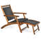 Acacia Wood Frame Folding Lounge Chair Adjustable Patio Rattan Chair With Retractable Footrest 4