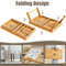 Bamboo Laptop Lap Tray With Adjustable Legs  Tilting HeatDissipation Top 7