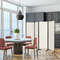 4 Panel Room Divider with Steel Frame Durable, Foldable Privacy Screen for Home & Patio