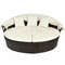 7 Piece Rattan Patio Dining Set with Umbrella Hole Round Daybed, Adjustable Canopy & Coffee Table